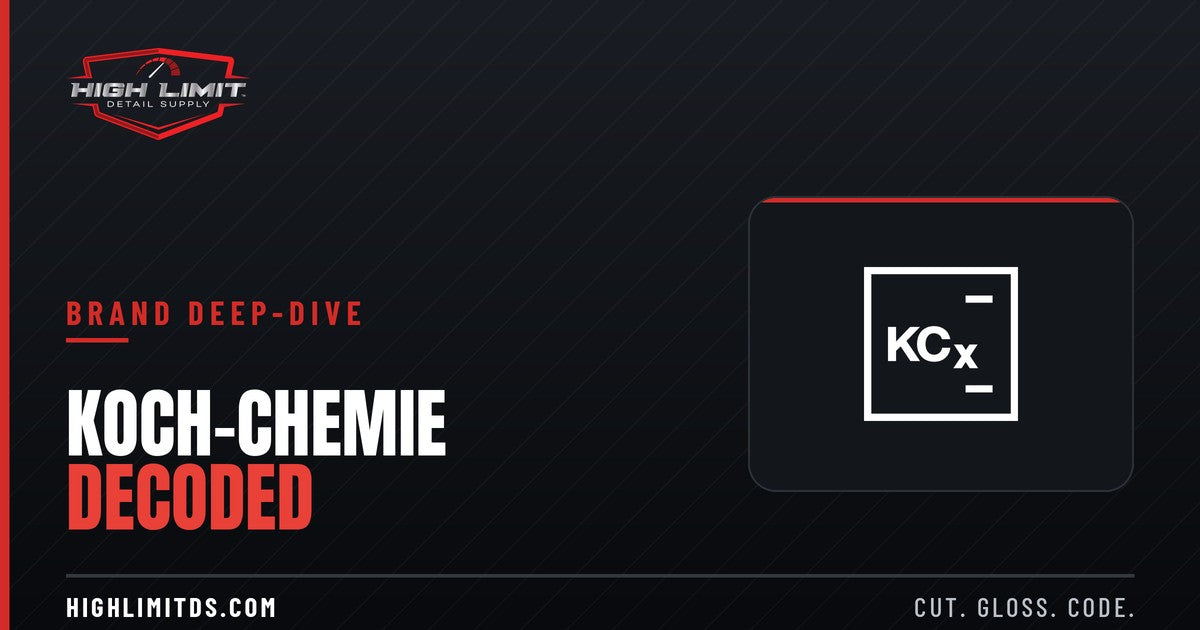 The Koch-Chemie Polish System Decoded - High Limit Detail Supply brand deep-dive banner