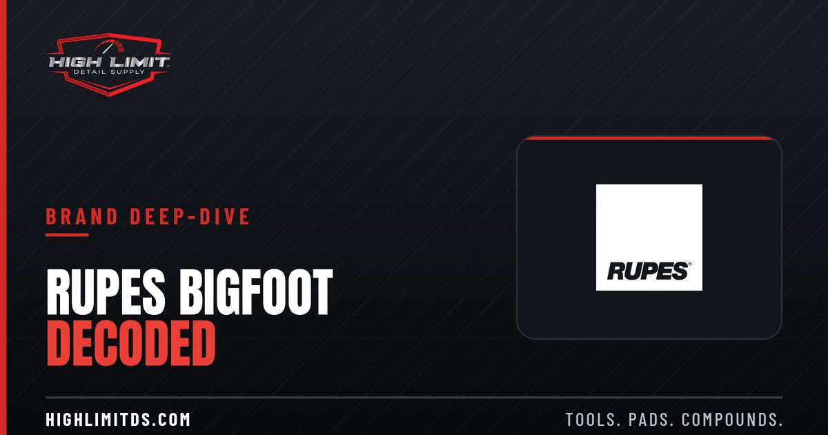 The RUPES BigFoot System Decoded banner from High Limit Detail Supply