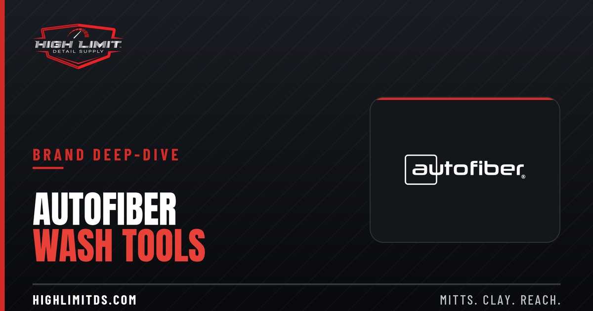 Autofiber wash and decon tools guide banner - High Limit Detail Supply