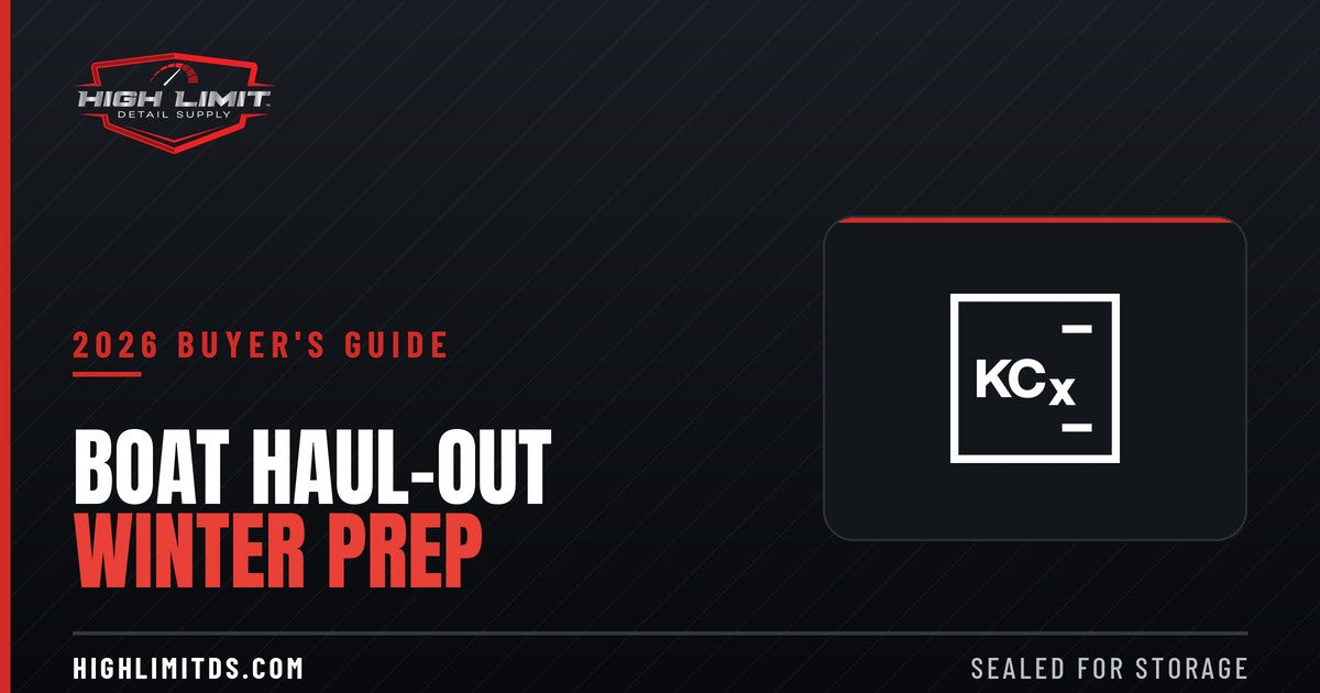 Boat winterization and haul-out detailing 2026 buyers guide banner from High Limit Detail Supply