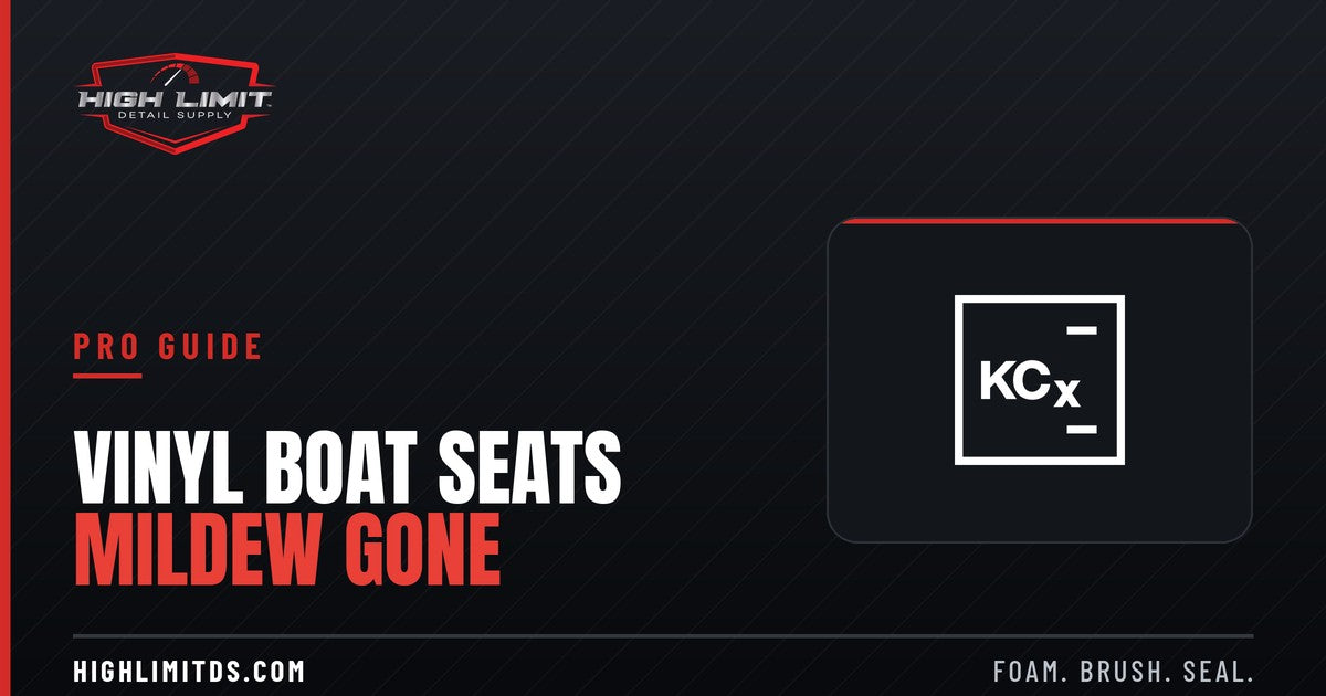 Pro Guide: how to clean vinyl boat seats and remove mildew - High Limit Detail Supply with Koch-Chemie