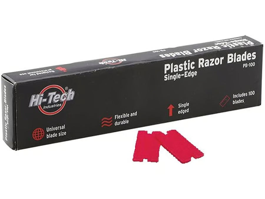 Hi-Tech Plastic Razor Blades (100 Pack)