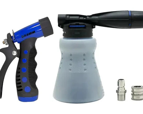MTM Hydro GHF1 Low Pressure Garden Hose Foam Cannon, Garden Hose Spray Gun, and SS Fittings