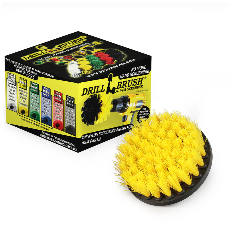 4in Yellow Brush - Medium Stiffness