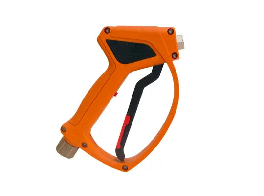 MTM Hydro Easy Hold SGS28 1/4" Orange Spray Gun w/ Live Swivel