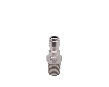 PRIMA by Veloci,1/4" MPT, Stainless Steel Plug, Made in the USA