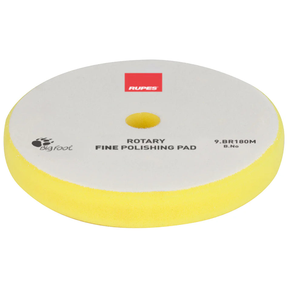 RUPES Rotary Fine Foam Polishing Pad - Yellow