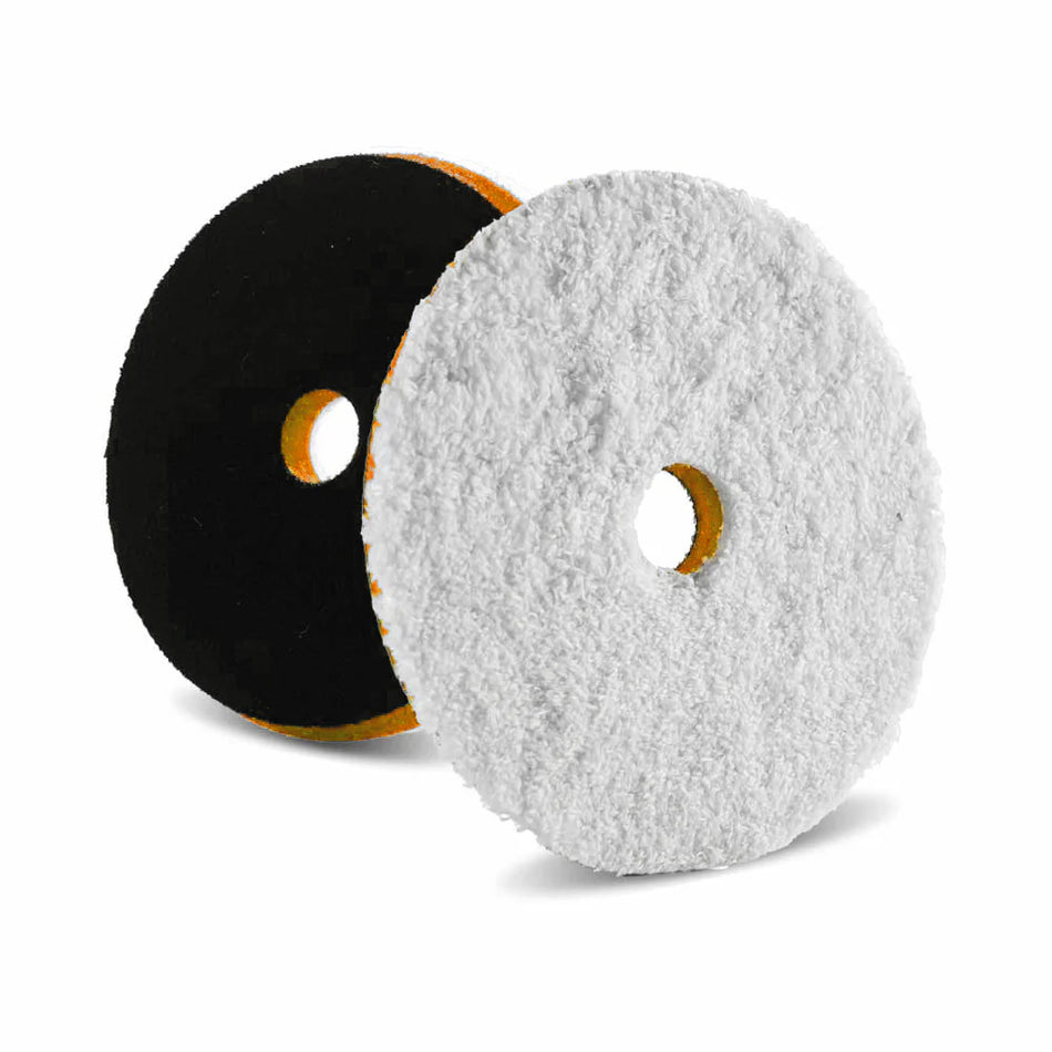 Lake Country HDO Microfiber Light Cutting One-Step Pad (OSP) - White/Orange