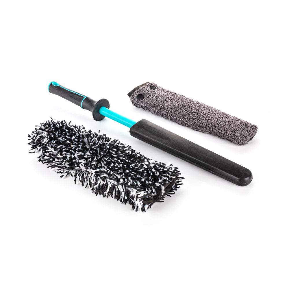 Detail Factory Octane Wheel Brush Kit - Riptide Teal & Black