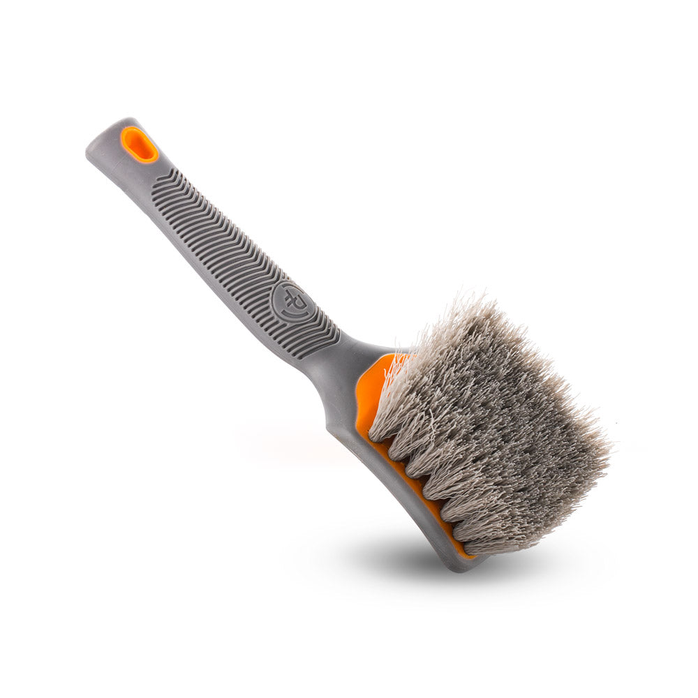 Detail Factory Octane ProGrip Tire Brush - Solar Flare Orange & Gray