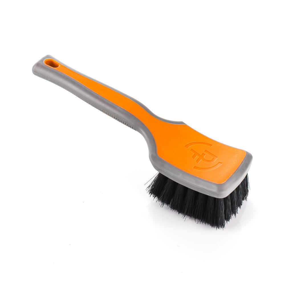 Detail Factory Octane ProGrip Interior Scrub Brush - Solar Flare Orange & Gray