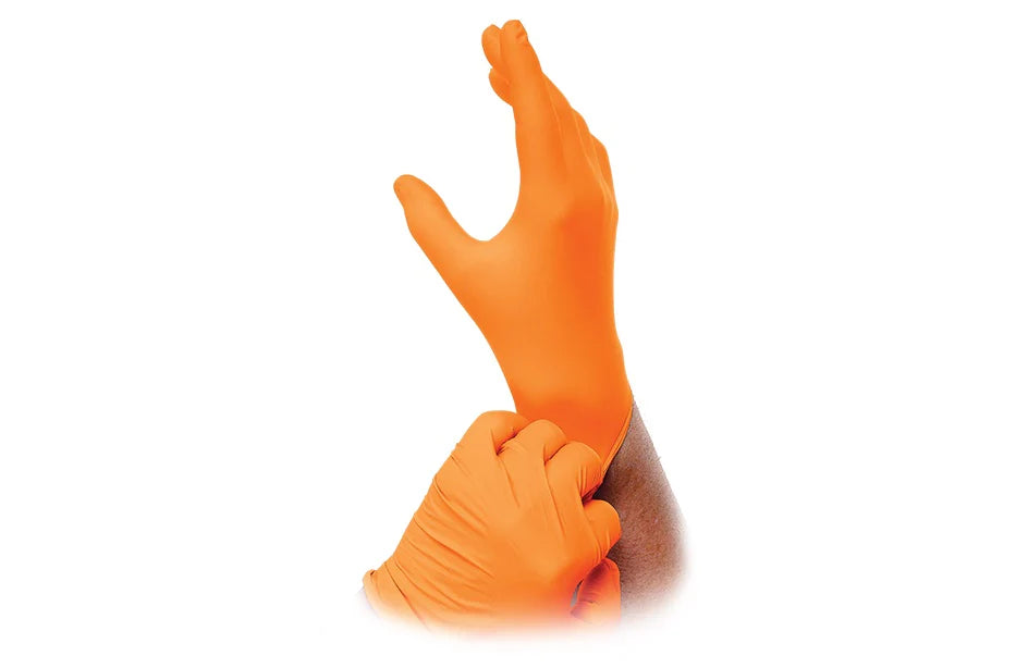 Outrageous Orange - 8 Mil Nitrile Gloves