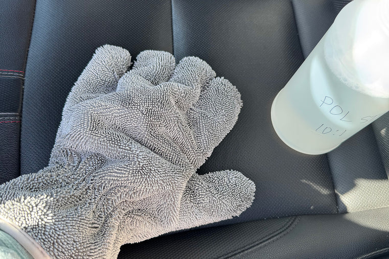 FIVE FINGER GRAY INTERIOR MITT 2PK — Detail View by AutoFiber
