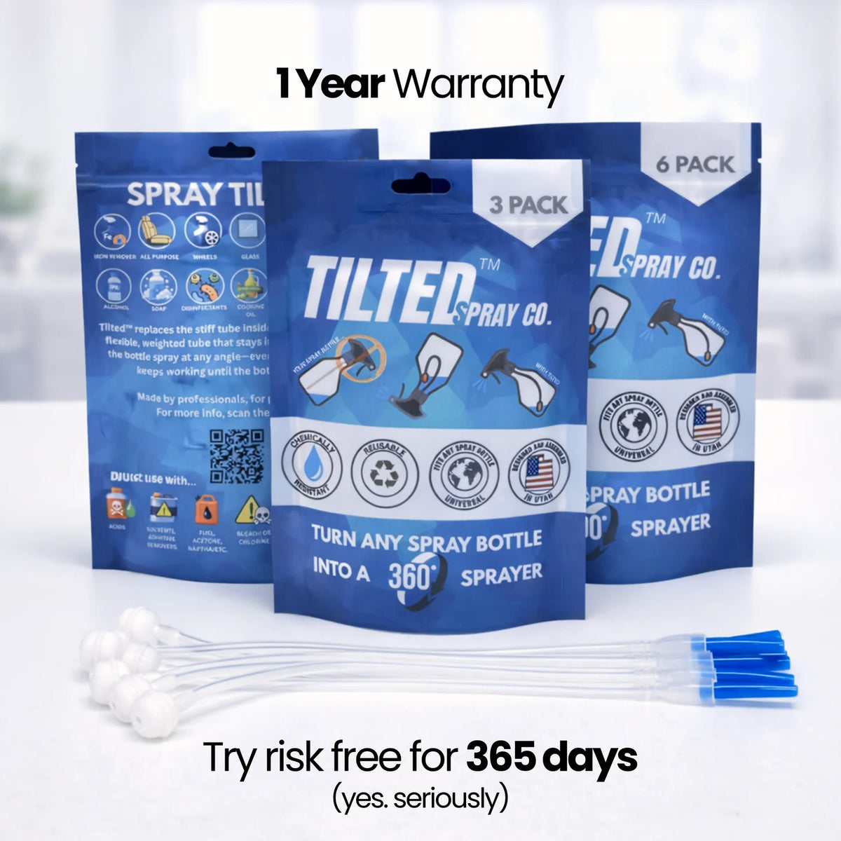 Tilted 360 Spray Bottle Adapter- 6pk by High Limit Detail Supply™ | Tools & Equipment