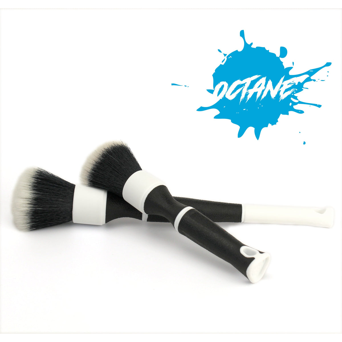 Detail Factory Octane Tri-Grip Ultra-Soft Brush Small, Black & White