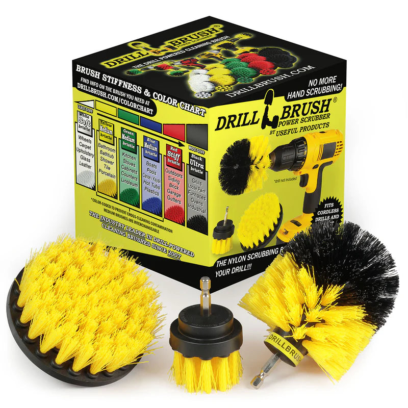 Original, 4in, & 2in Yellow Brushes - Medium Stiffness
