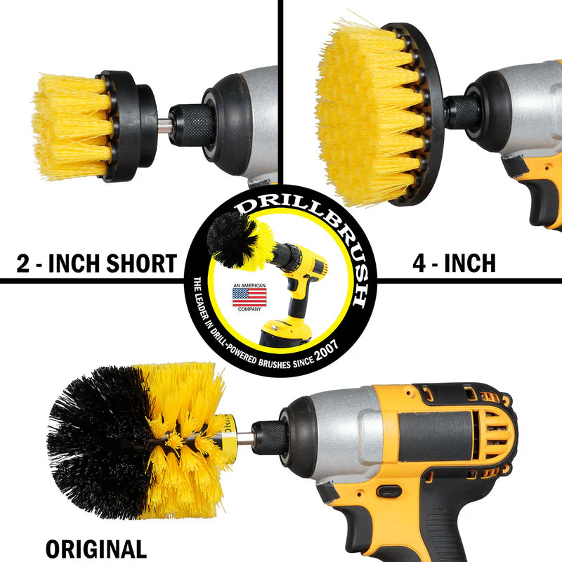Original, 4in, & 2in Yellow Brushes - Medium Stiffness