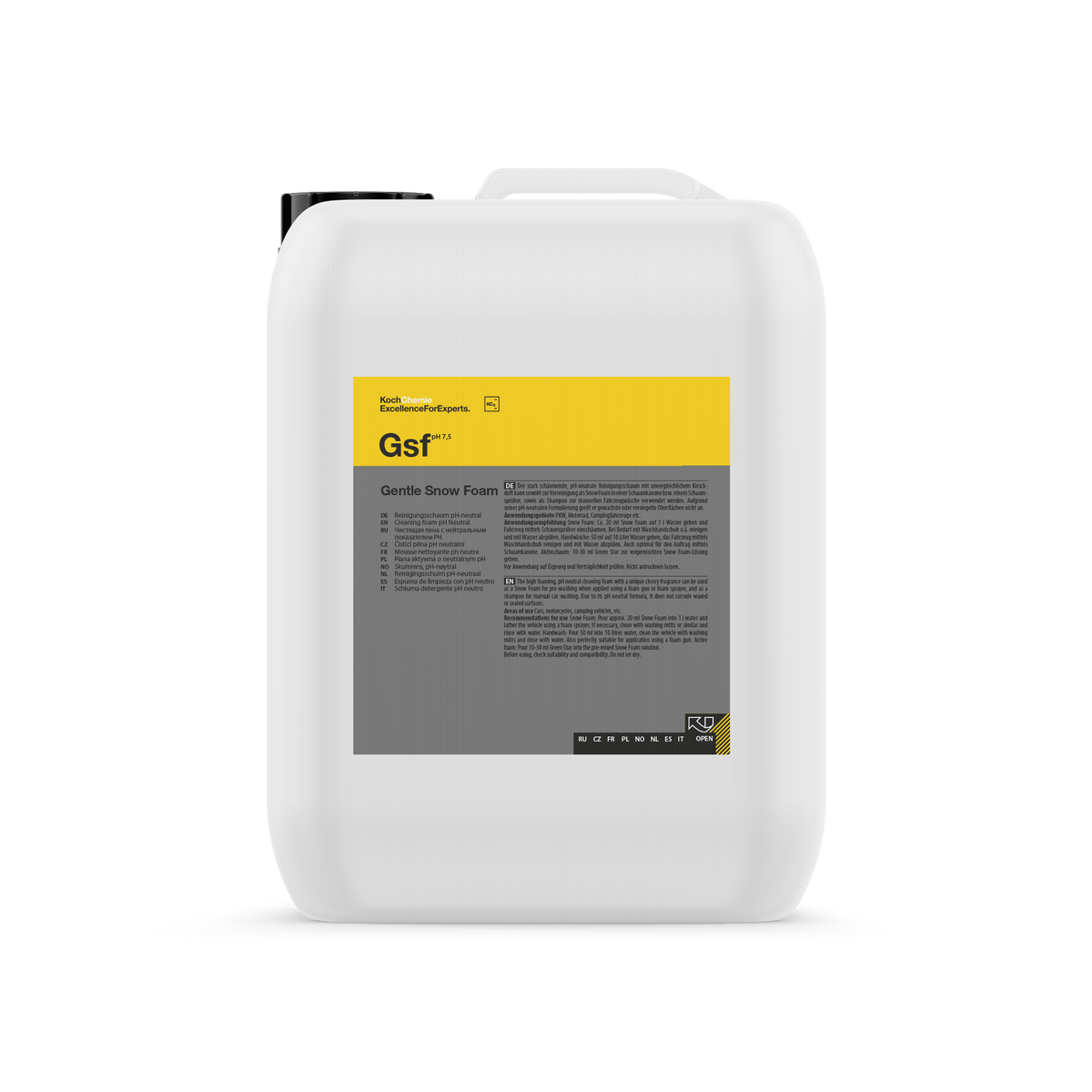 Koch-Chemie Gentle Snow Foam 5 L (official Koch-Chemie packshot)
