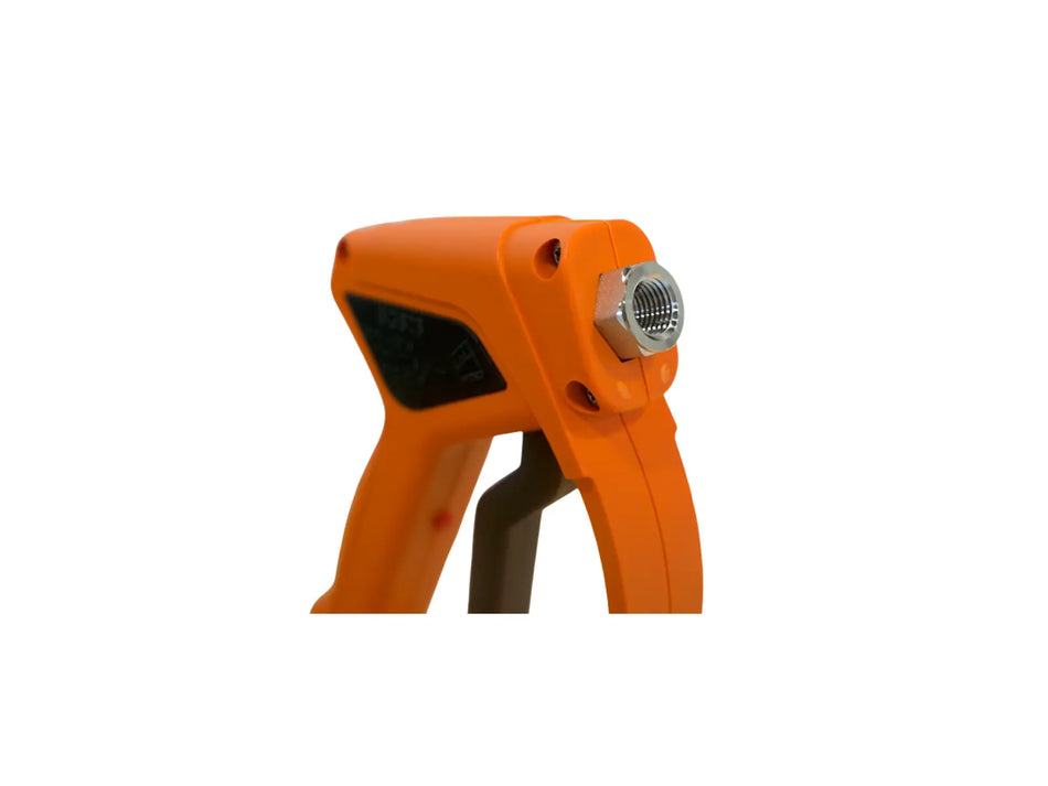 MTM Hydro Easy Hold SGS28 1/4" Orange Spray Gun w/ Live Swivel