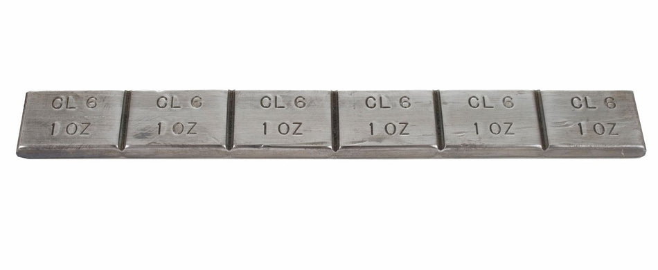 Perfect Equipment CL6 QuikStik lead adhesive wheel weight strip, 1 oz x 6 segments