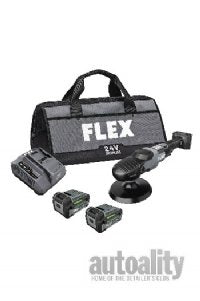 Flex 24V Rotary Polisher Kit FX3311-2C with batteries and charger