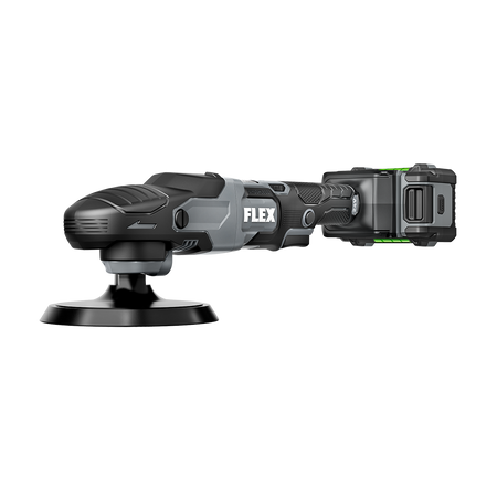 FLEX 24V Rotary Polisher FX3311, front three-quarter view