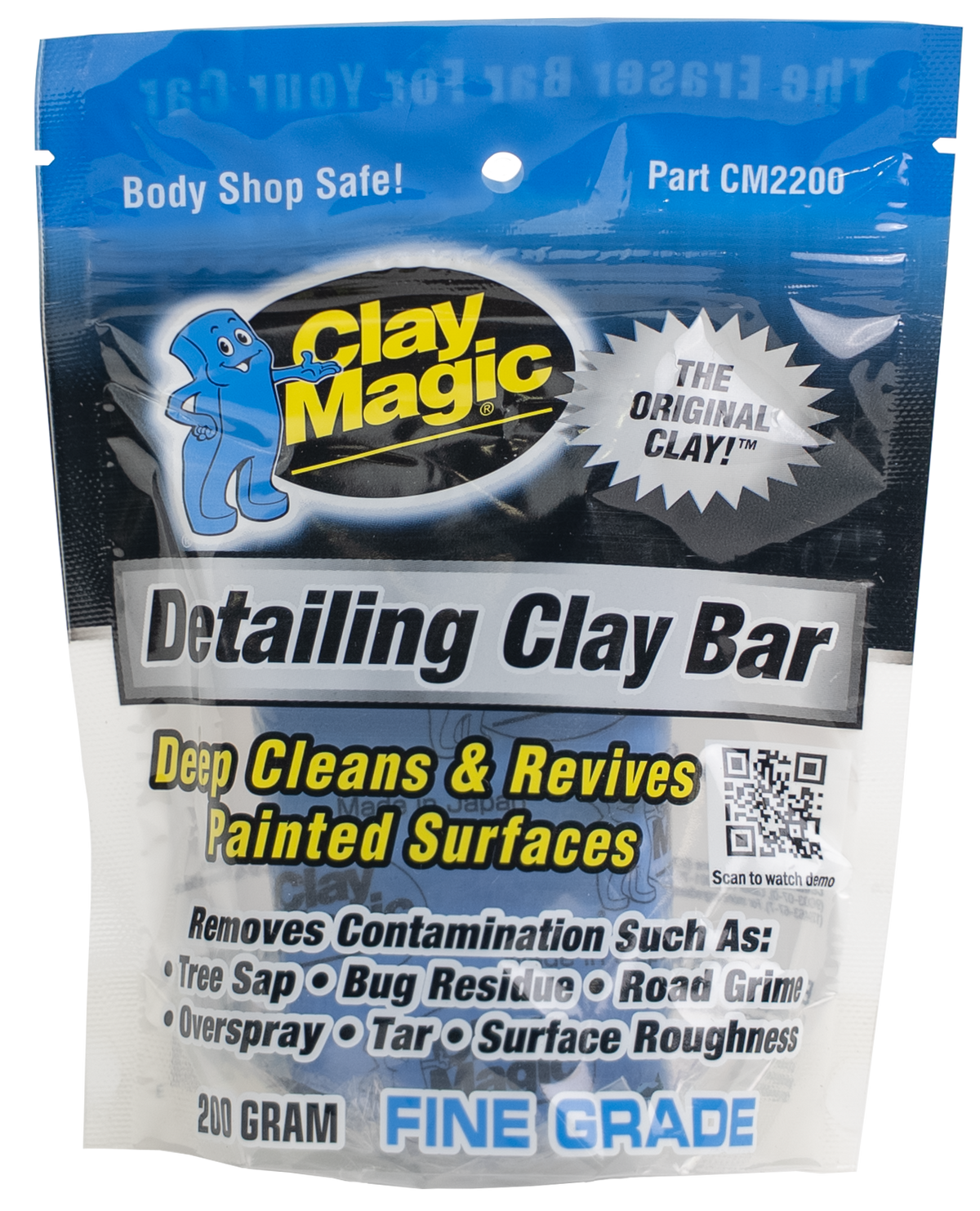 Clay Magic® Blue Detailing Clay Bar - Fine Grade (CM2200)