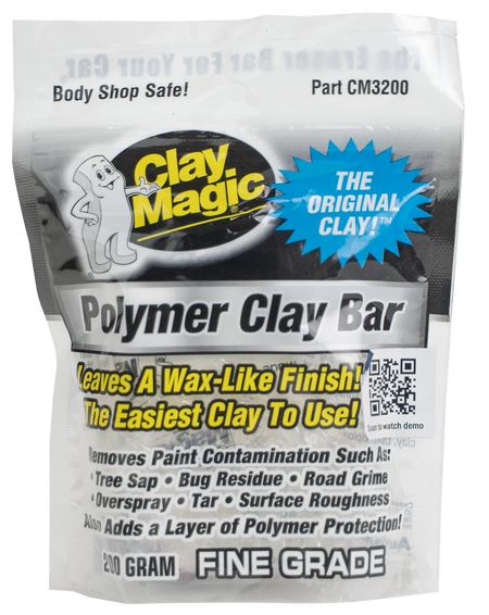 Clay Magic® White Polymer Clay Bar - Fine Grade (CM3200)