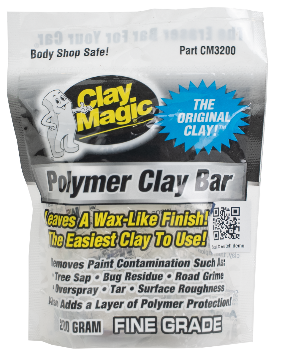 Clay Magic® White Polymer Clay Bar - Fine Grade (CM3200)