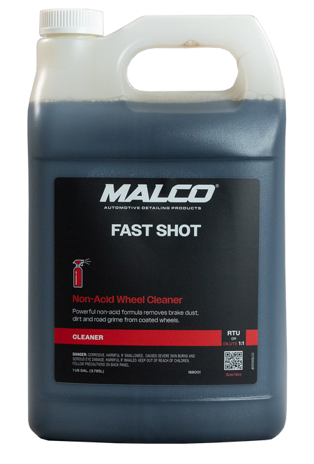 Fast Shot Wheel & Tire Cleaner Non-acid Formula, 1 Gal (188001)