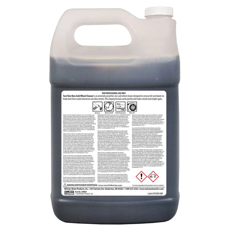 Fast Shot Wheel & Tire Cleaner Non-acid Formula