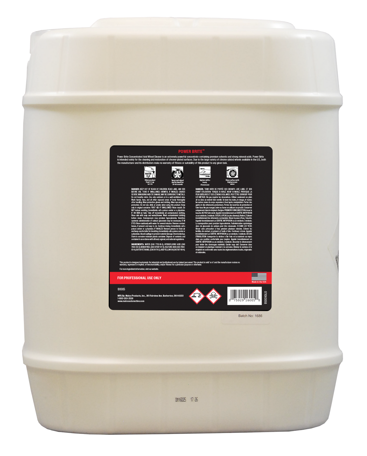 Power Brite™ Concentrated Acid Wheel Cleaner
