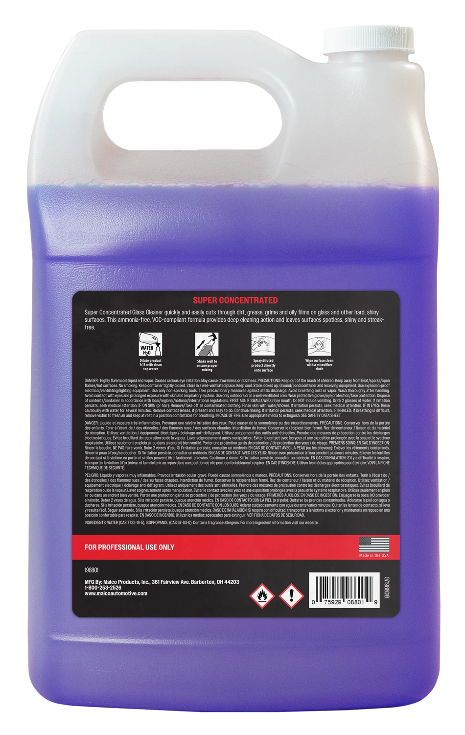 Malco Super-Concentrated Glass Cleaner